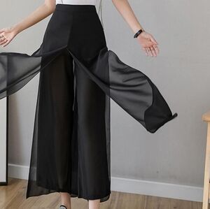 Cachè sheer overlay pants